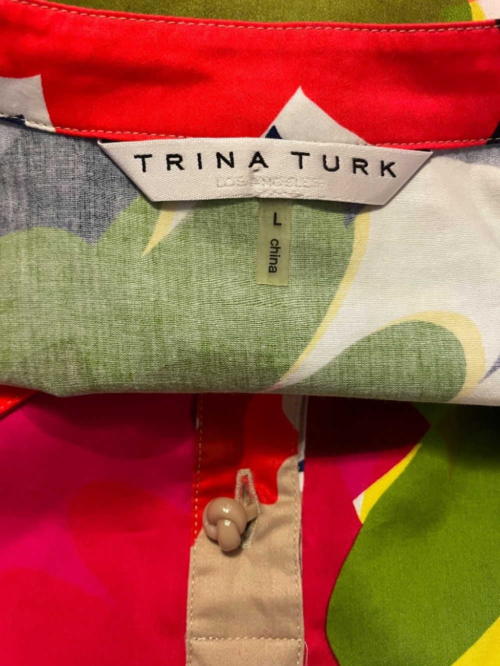 Trina Turk FLORIDA TOP Tunic - L - Picture 9 of 11